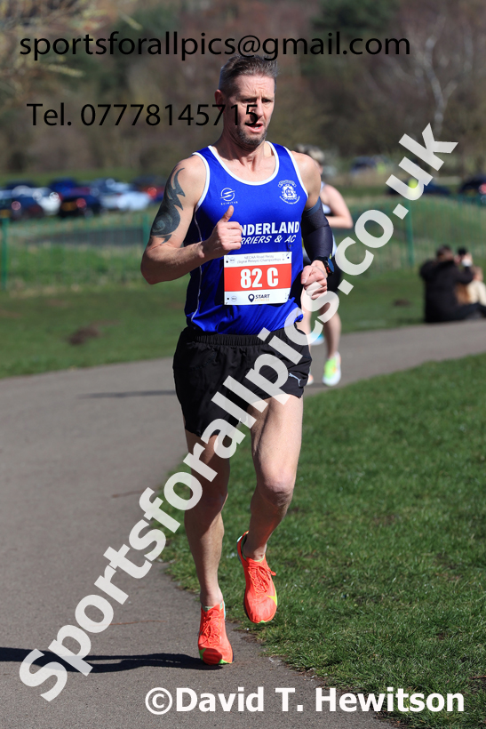 Masters Men Over-50s, 2026 NECAA Royal Signals Road Relays, Hetton Lyons Country Park, Hetton le Hole. Photo: David T. Hewitson/Sports for All Pics